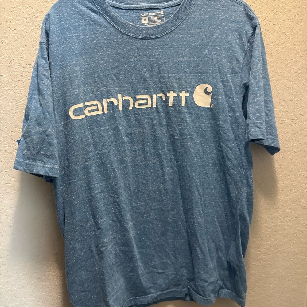 Carhartt Men's Heather Blue Tee Size Med